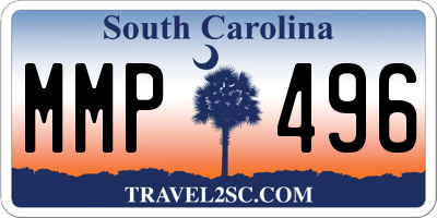 SC license plate MMP496