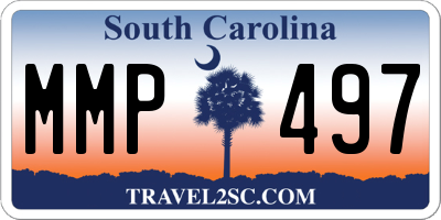 SC license plate MMP497