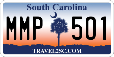 SC license plate MMP501