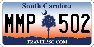 SC license plate MMP502