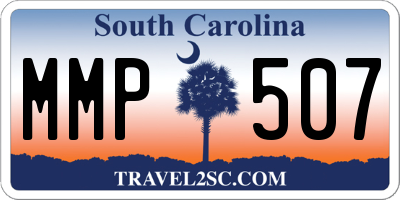 SC license plate MMP507
