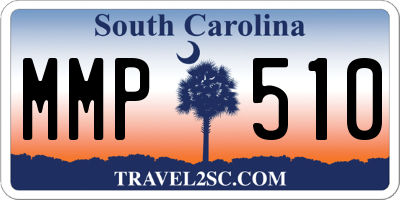 SC license plate MMP510