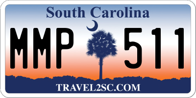 SC license plate MMP511