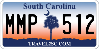 SC license plate MMP512