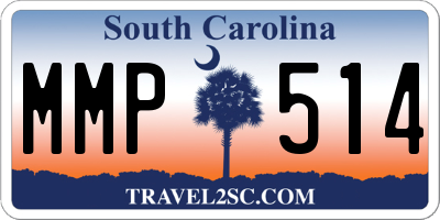 SC license plate MMP514