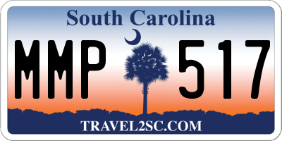 SC license plate MMP517