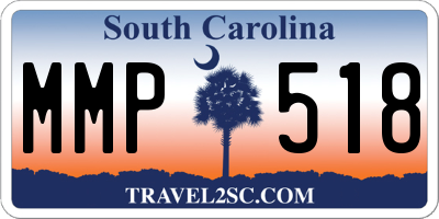 SC license plate MMP518
