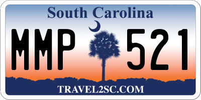 SC license plate MMP521