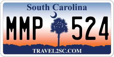 SC license plate MMP524