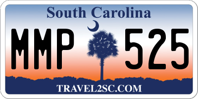 SC license plate MMP525