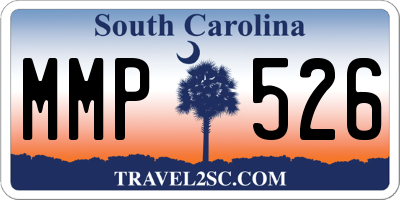 SC license plate MMP526