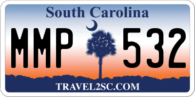 SC license plate MMP532