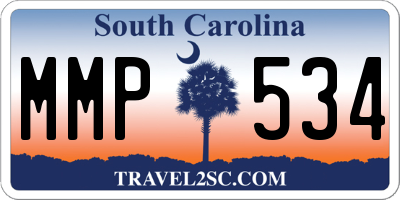 SC license plate MMP534