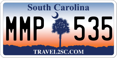 SC license plate MMP535