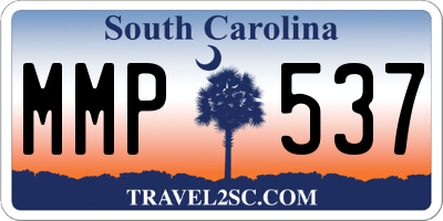 SC license plate MMP537