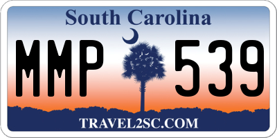SC license plate MMP539