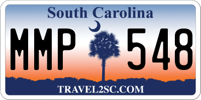 SC license plate MMP548