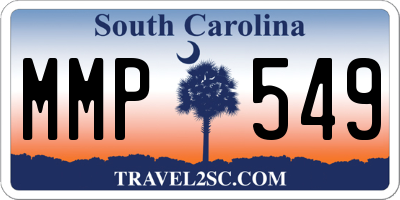 SC license plate MMP549