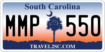 SC license plate MMP550
