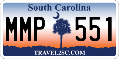 SC license plate MMP551