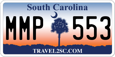 SC license plate MMP553