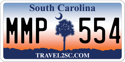 SC license plate MMP554