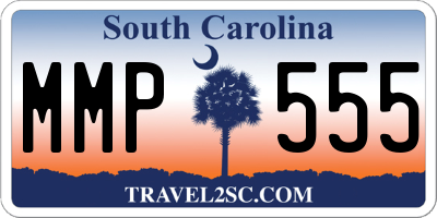 SC license plate MMP555