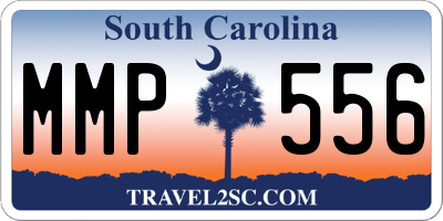SC license plate MMP556