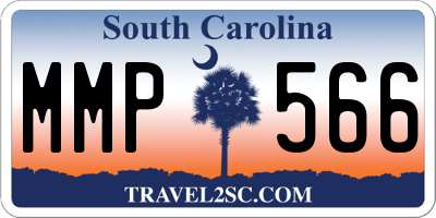 SC license plate MMP566