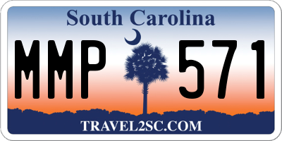 SC license plate MMP571