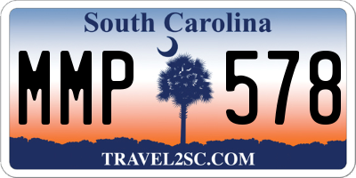 SC license plate MMP578