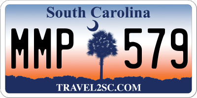 SC license plate MMP579