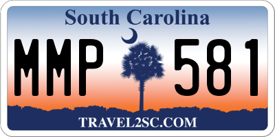 SC license plate MMP581