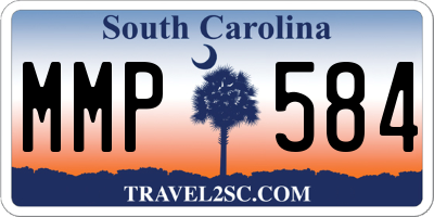 SC license plate MMP584