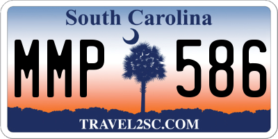 SC license plate MMP586