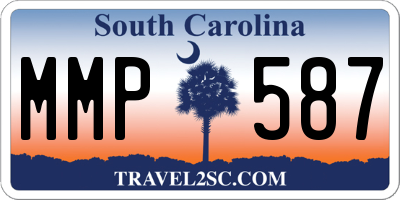 SC license plate MMP587