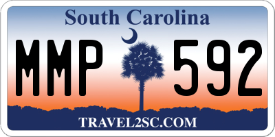 SC license plate MMP592