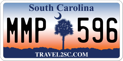SC license plate MMP596