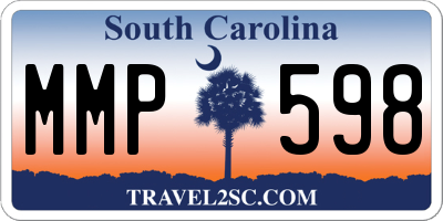SC license plate MMP598
