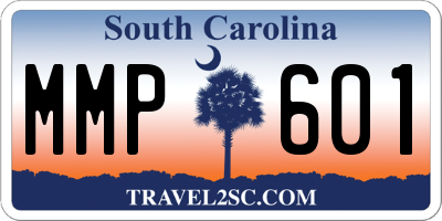 SC license plate MMP601