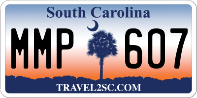 SC license plate MMP607
