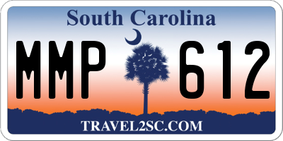 SC license plate MMP612