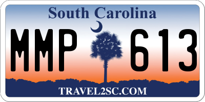 SC license plate MMP613
