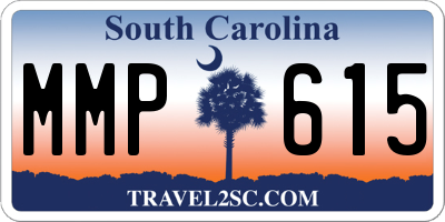 SC license plate MMP615