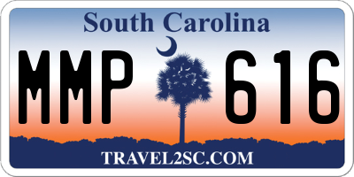 SC license plate MMP616