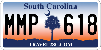 SC license plate MMP618
