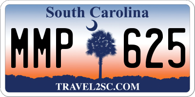 SC license plate MMP625