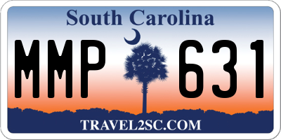 SC license plate MMP631