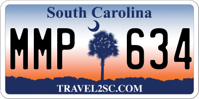 SC license plate MMP634