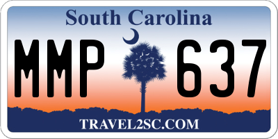 SC license plate MMP637